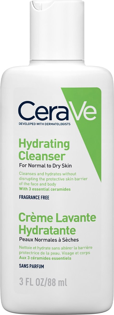 CeraVe Travel Size Hydrating Cleanser for Normal to Dry Skin 88ml