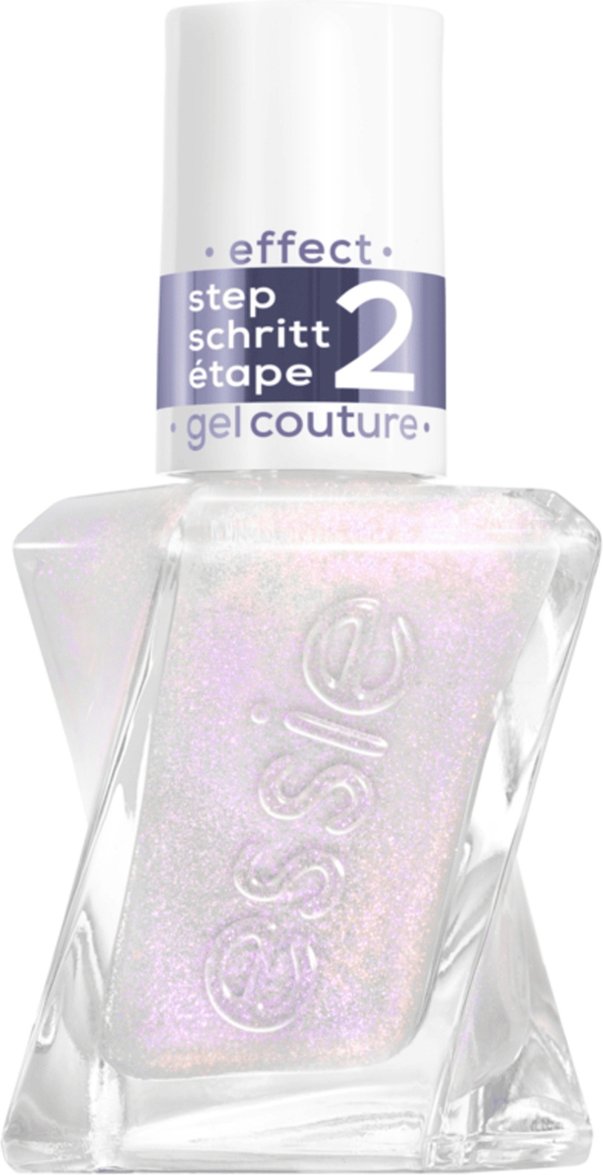 essie Gel Couture Gel- Metallic Glaze Top Coats - 563 Blushed Metal