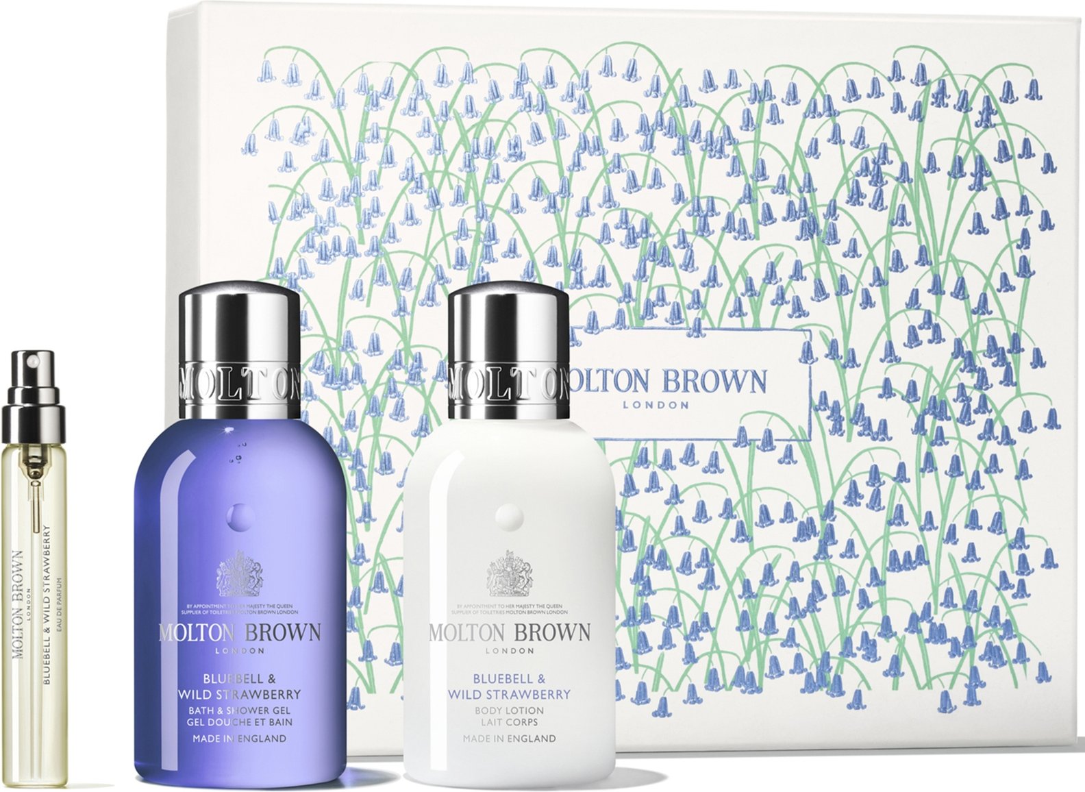 Molton Brown Bluebell & Wild Strawberry Travel Collection