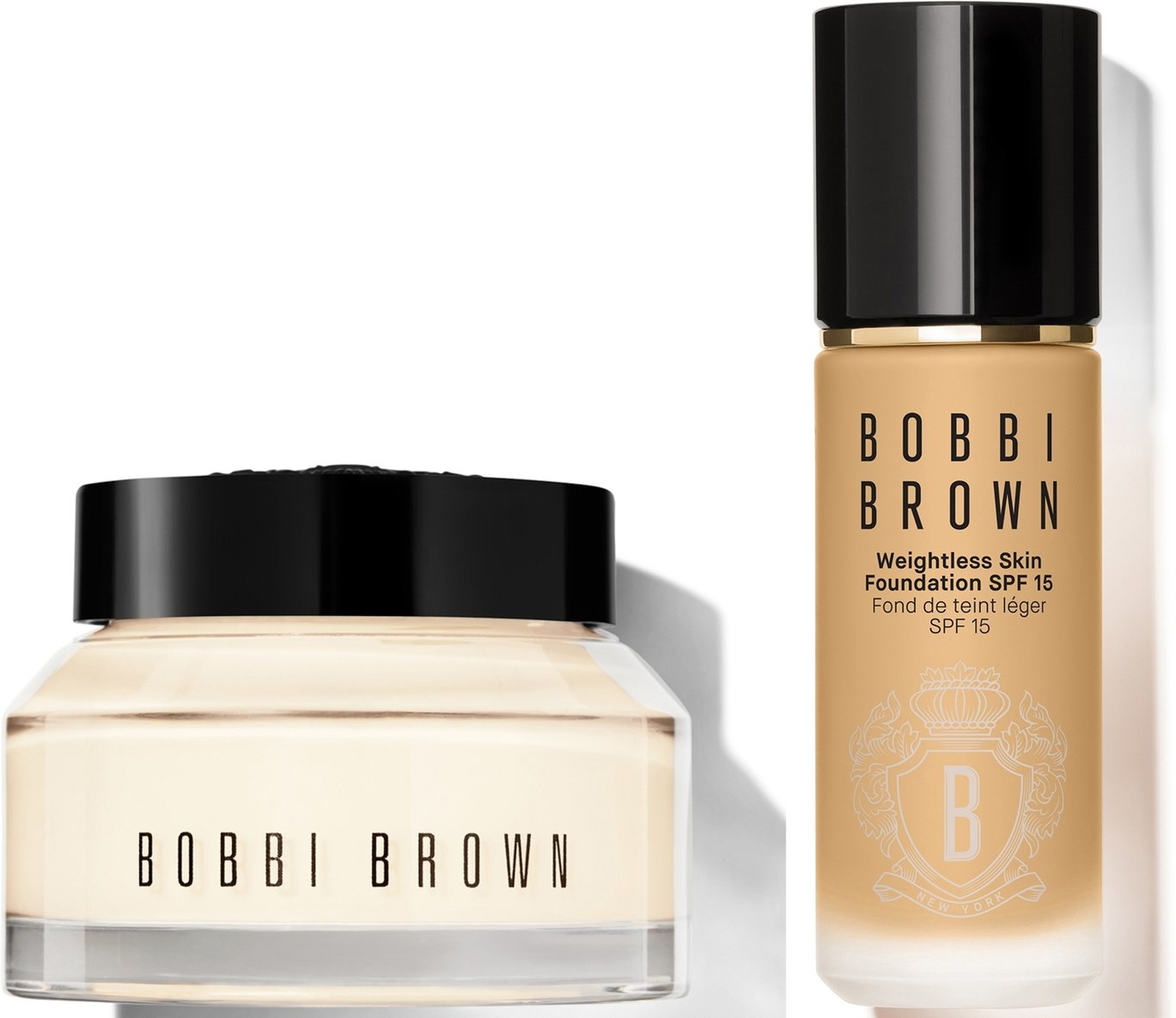 Bobbi Brown 24-hour Hydration Duo - Vitamin Enriched Face Base & Foundation Bundle (Various Shades) - Neutral Warm Natur...