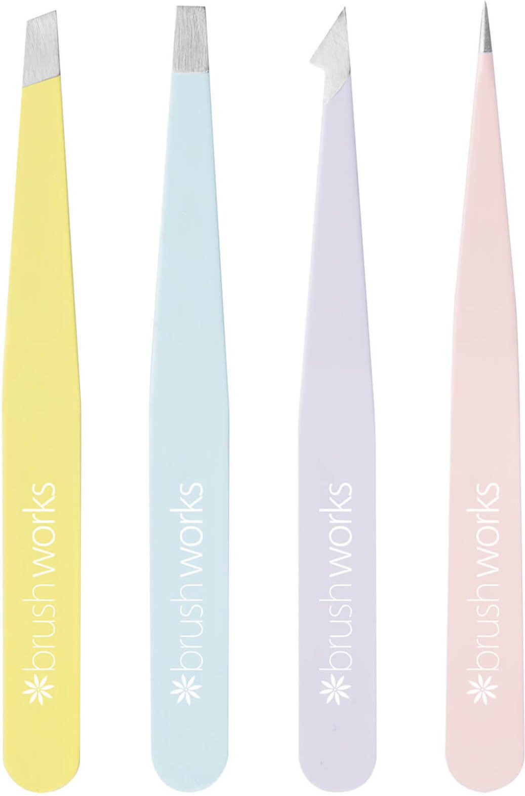 brushworks HD Combination Tweezer Set - Mixed