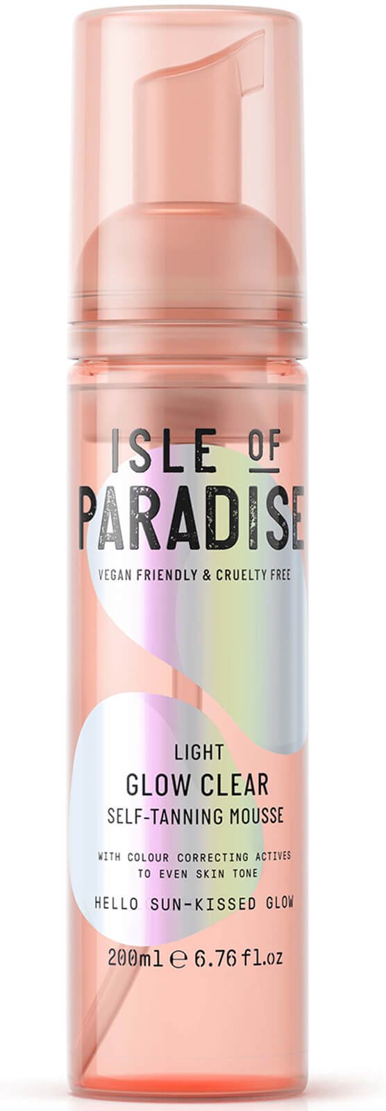 Isle of Paradise Glow Clear Self-Tanning Mousse - Light 200ml