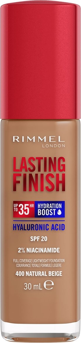 Rimmel Lasting Finish 35Hr Foundation 30ml (Various Shades) - 400 Natural Beige