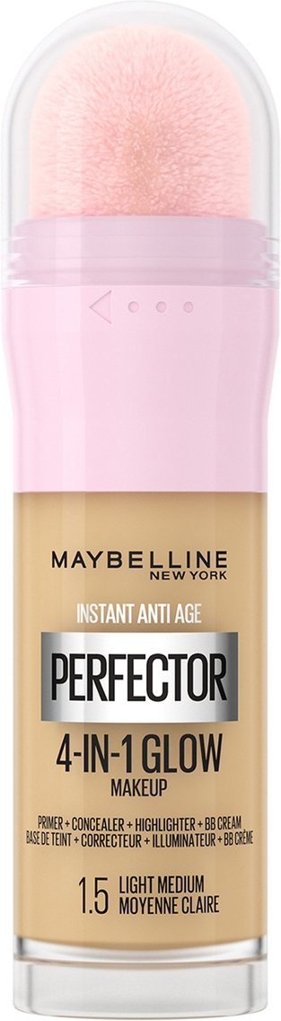 Maybelline Instant Anti Age Perfector 4-in-1 Glow Primer, Concealer, Highlighter, BB Cream 20ml (Various Shades) - Light...