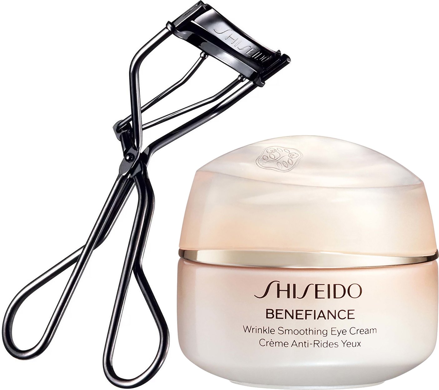 Shiseido Eyelash Curler & Benefiance Wrinkle Smoothing Eye Cream Bundle