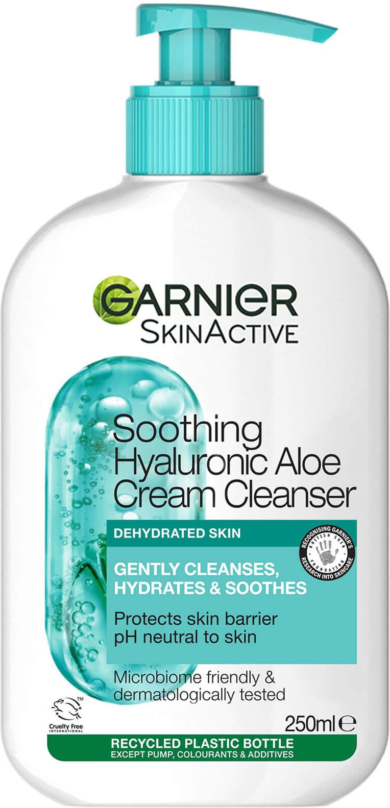 Garnier Skin Active Hyaluronic Aloe Soothing Cream Cleanser 250ml