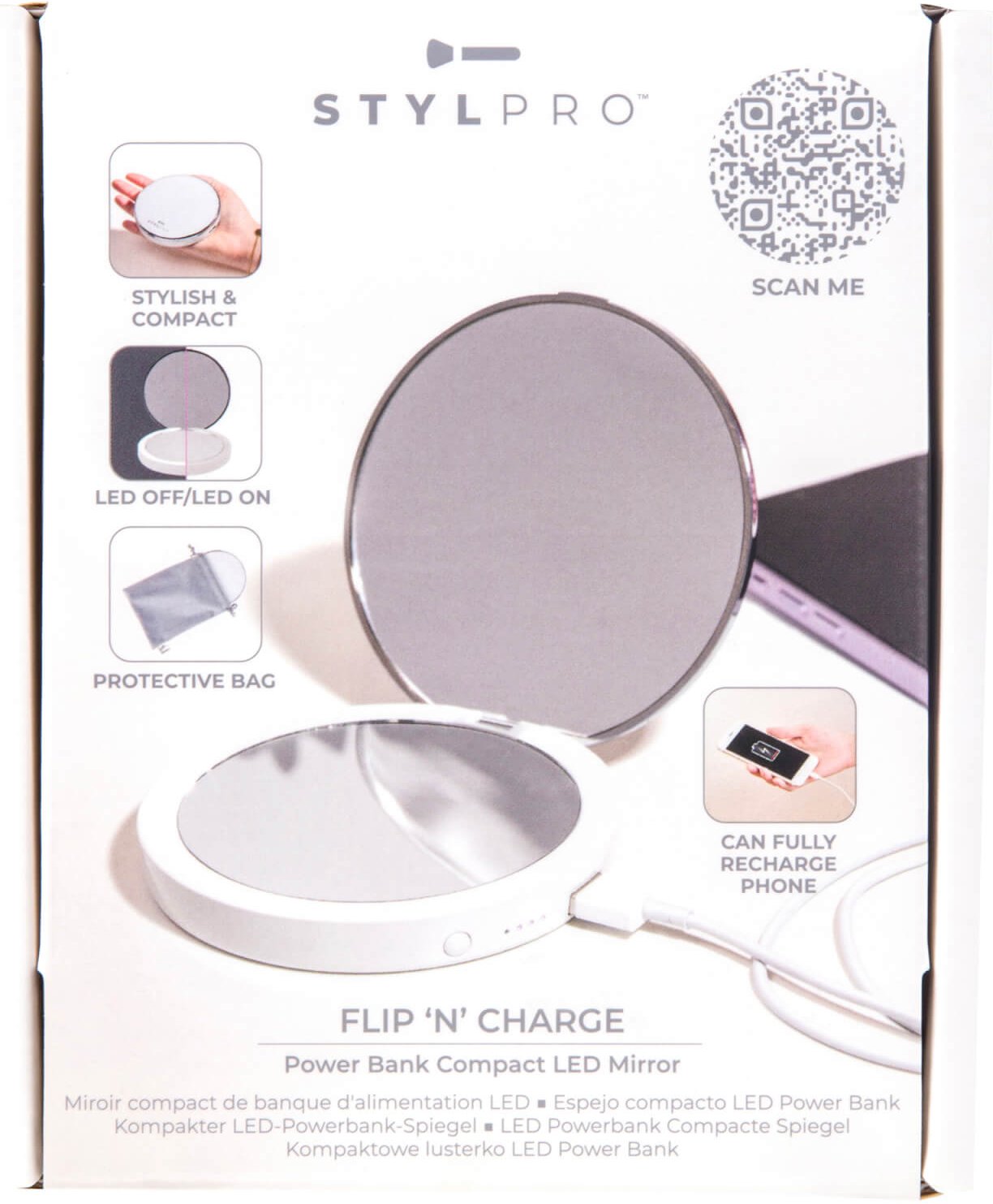 Thumbnail - StylPro Flip 'N' Charge Mirror