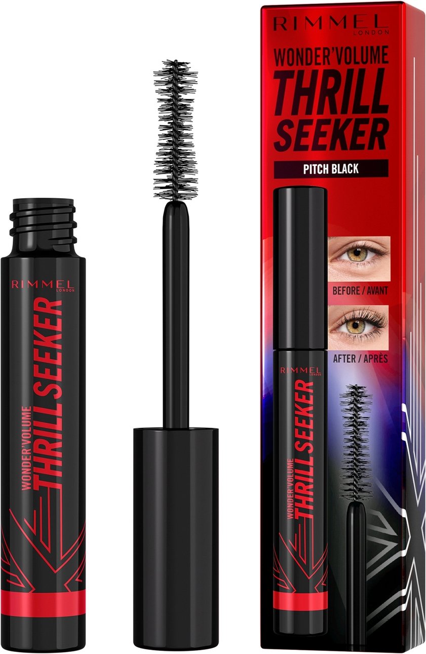 Rimmel Volume Thrill Seeker Mascara (Various Shades) - Pitch Black