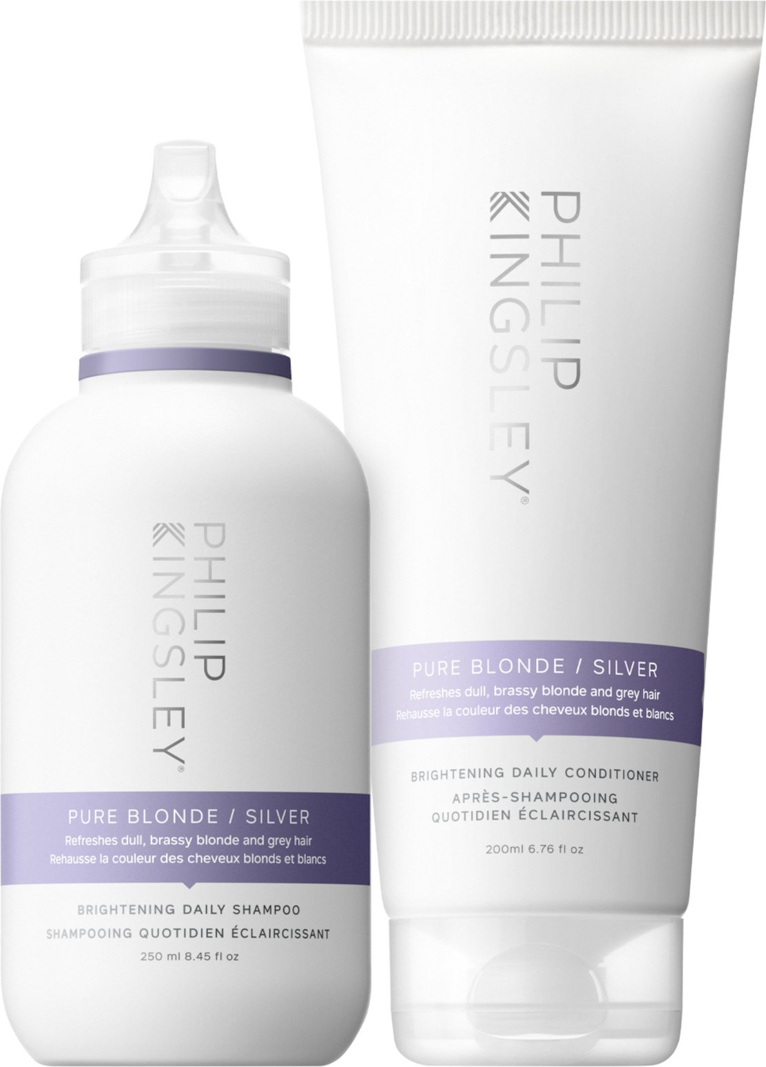 Philip Kingsley Pure Blonde/Silver Shampoo 250ml and Conditioner 200ml Duo