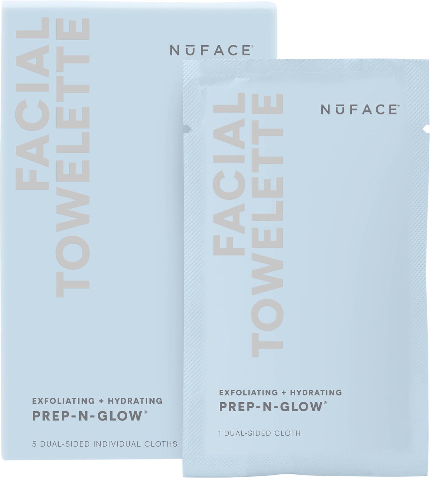 NuFACE Prep-N-Glow Facial Towelette (5 Pack)