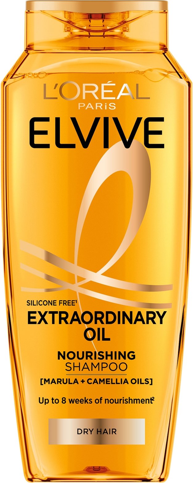 L'Oréal Paris Elvive Extraordinary Oil Nourishing Shampoo with Marula & Camellia Oils for Dry Hair 500ml