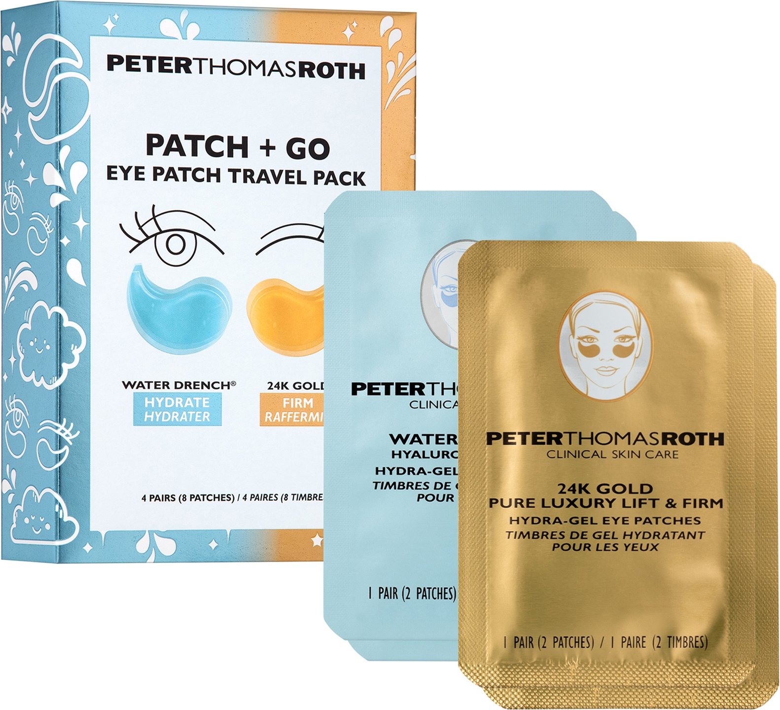 Peter Thomas Roth Exclusive Hydra-Gel Travel Pack 4 Pairs