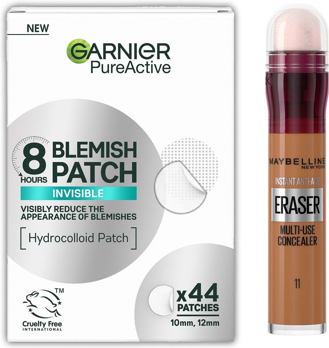 Garnier x Maybelline Patch & Conceal Bundle (Various Shades) - 11 Tan