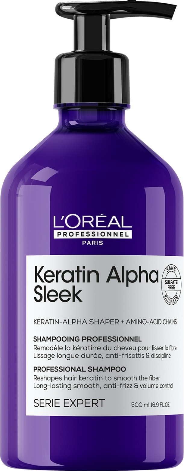 Thumbnail - L'Oréal Professionnel Keratin Alpha Sleek Shampoo Anti Frizz & Smoothing 500ml