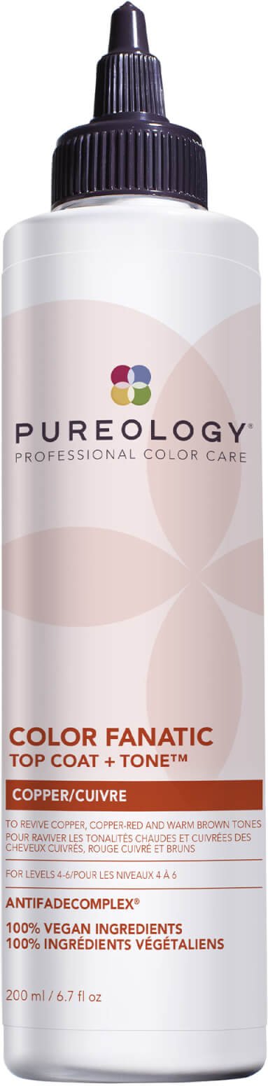 Pureology Color Fanatic Top Coat and Tone for Copper Hair Colour Protection 200ml