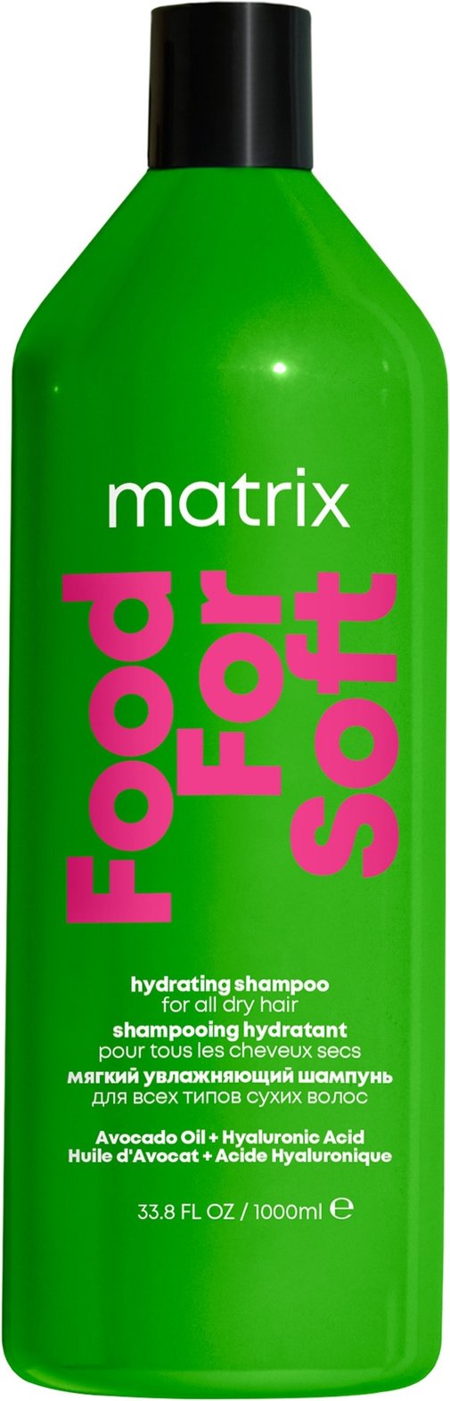 Matrix Food For Soft Hydrating Shampoo with Avocado Oil and Hyaluronic Acid For Dry Hair 1000ml
