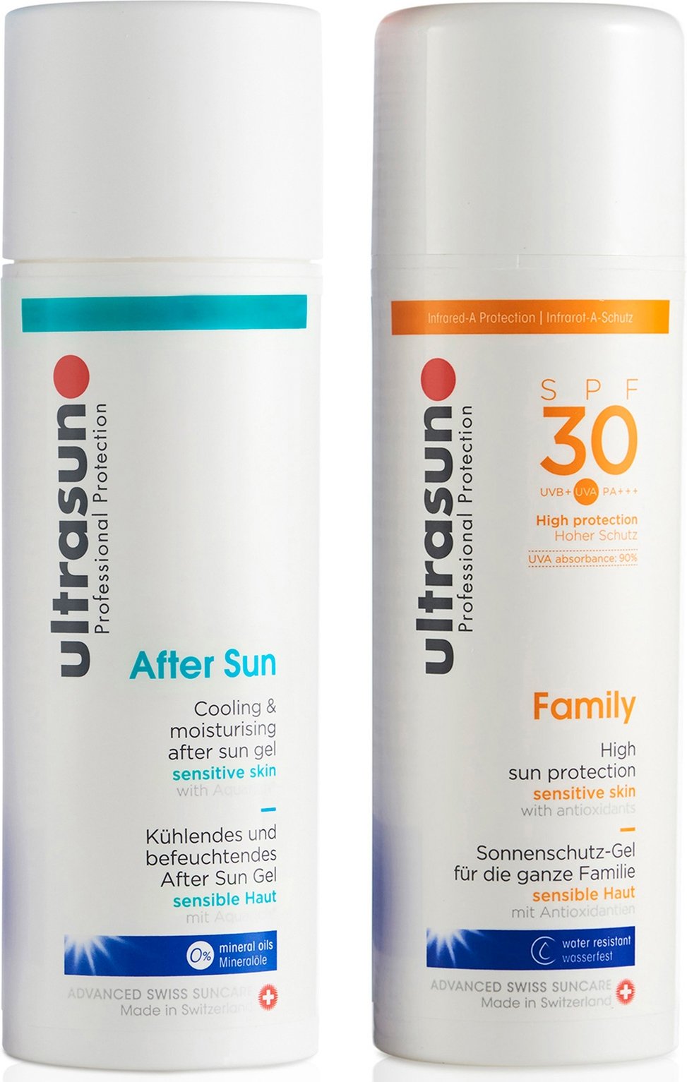 Ultrasun Family LSF 30 - Super Sensitive (150 ml) und Ultrasun Aftersun