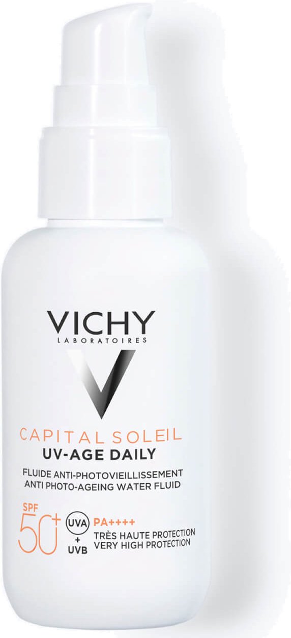 VICHY Capital Soleil UV Age Daily SPF 50+ Invisible Sun Cream with Niacinamide 40ml