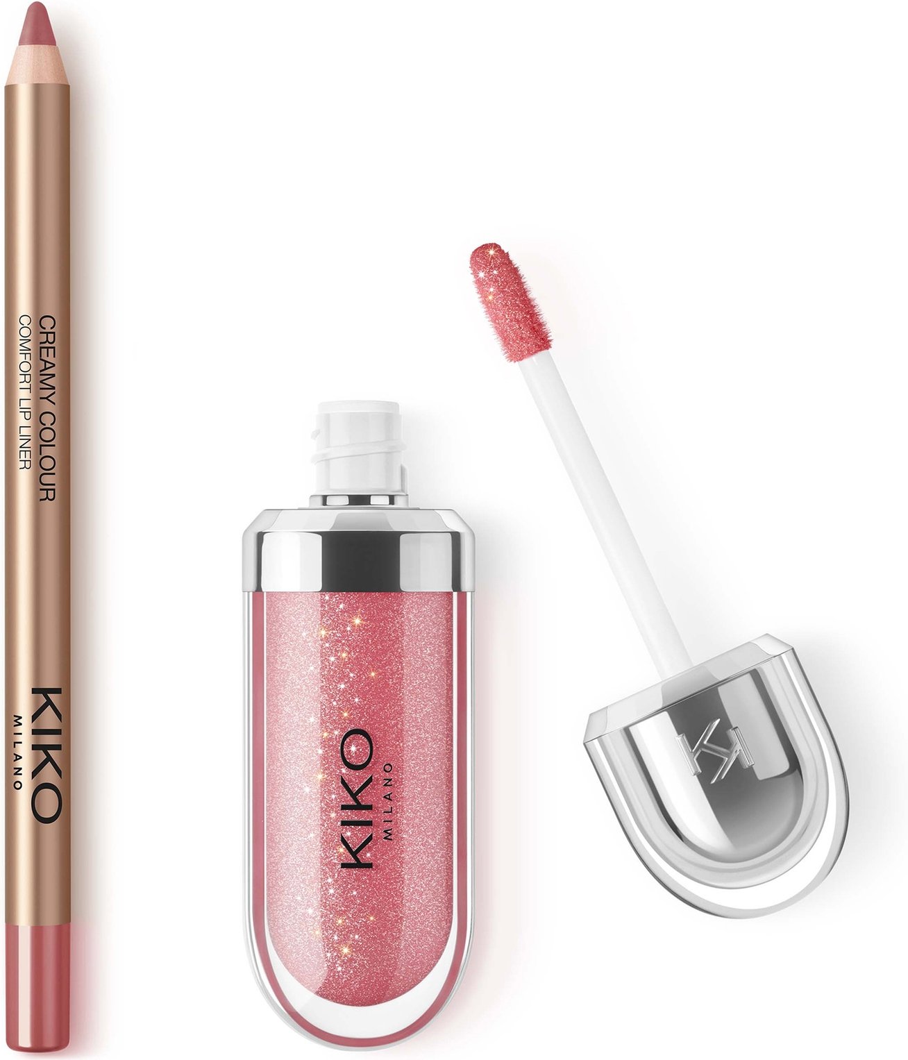 KIKO Milano 3D Hydra Lip Combo (Various Shades) - Mauve Muse