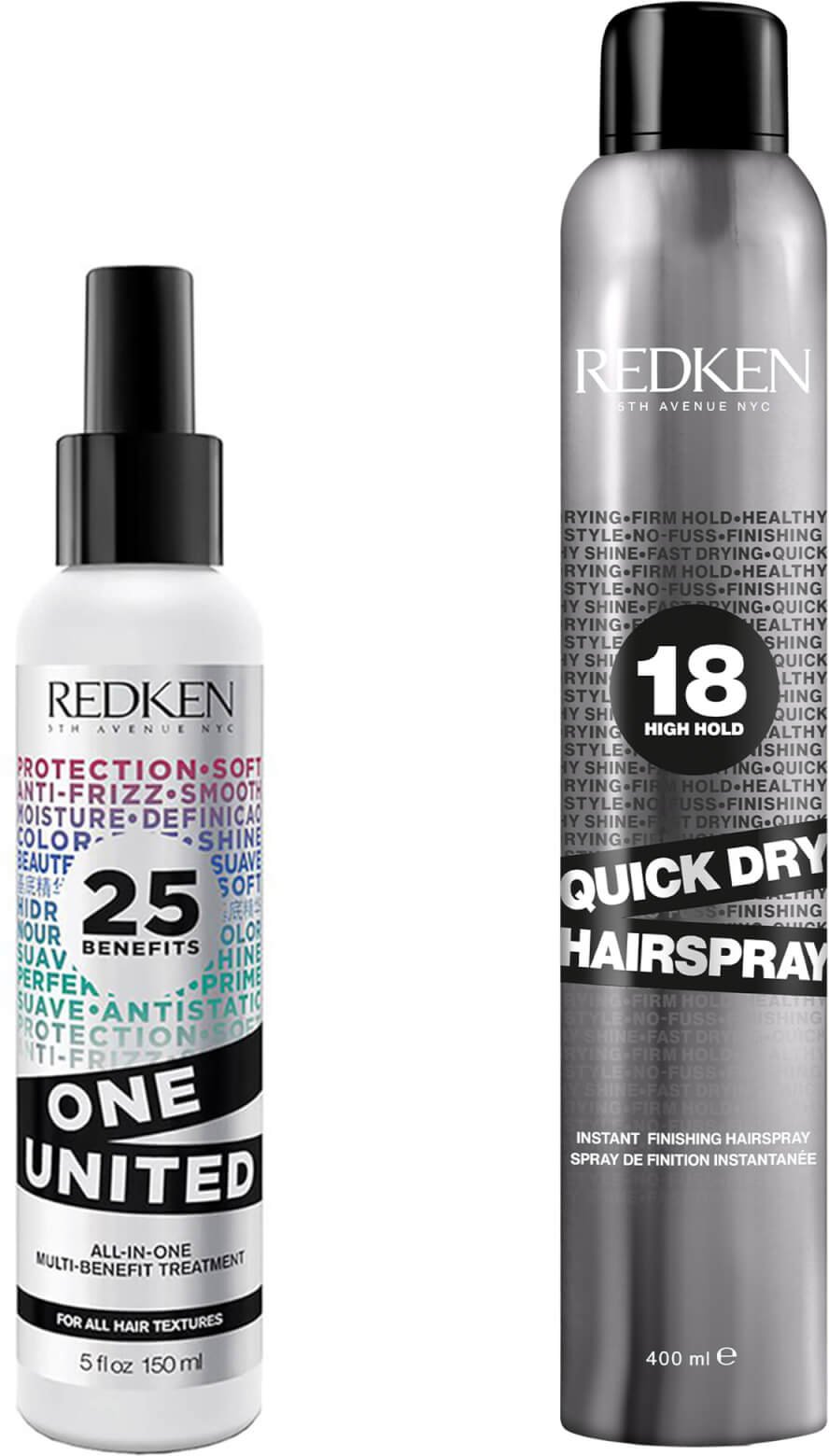 Redken Styling One United and Quick Dry Hair Spray Bundle