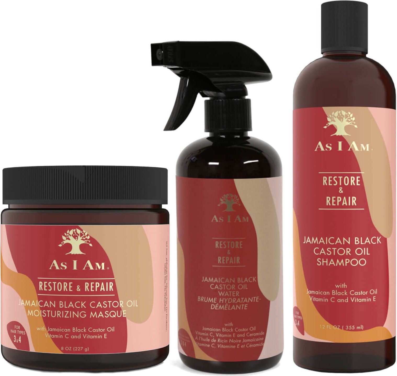 As I Am Jamaican Black Castor Oil - Moisture Fix Bundle