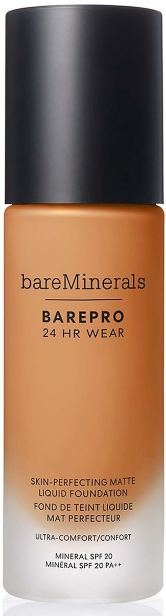 bareMinerals Barepro 24Hr Matte Comfort Liquid Foundation Mineral Spf20 30ml (various shades) - Med. Deep 43 Neutral