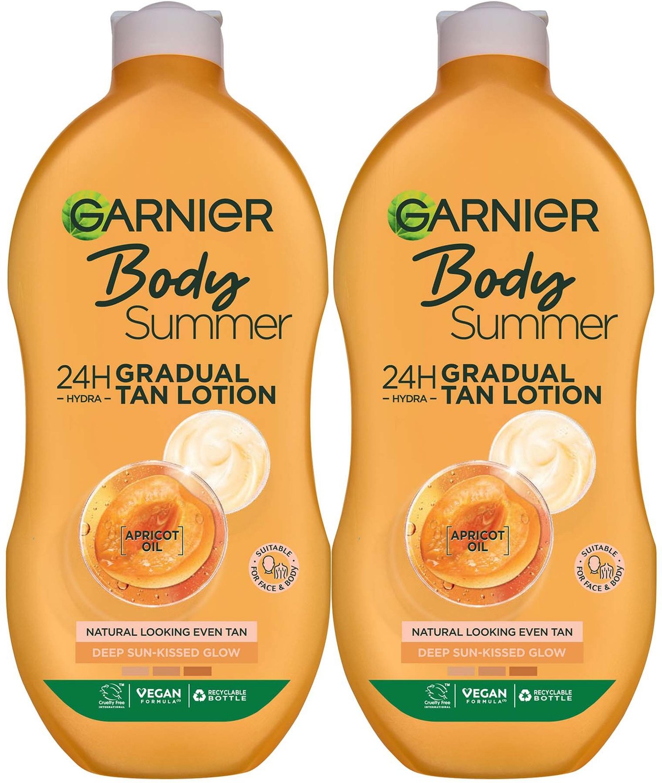 Garnier Summer Body Gradual Deep Tan Moisturiser Duo