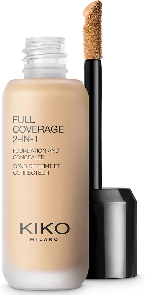 KIKO Milano Full Coverage 2-in-1 Foundation and Concealer 25ml (Various Shades) - 25 Warm Beige