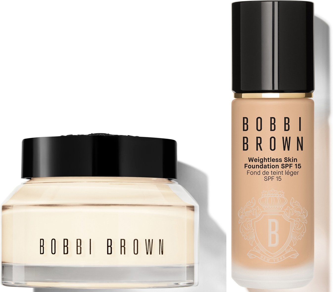 Bobbi Brown 24-hour Hydration Duo - Vitamin Enriched Face Base & Foundation Bundle (Various Shades) - Beige