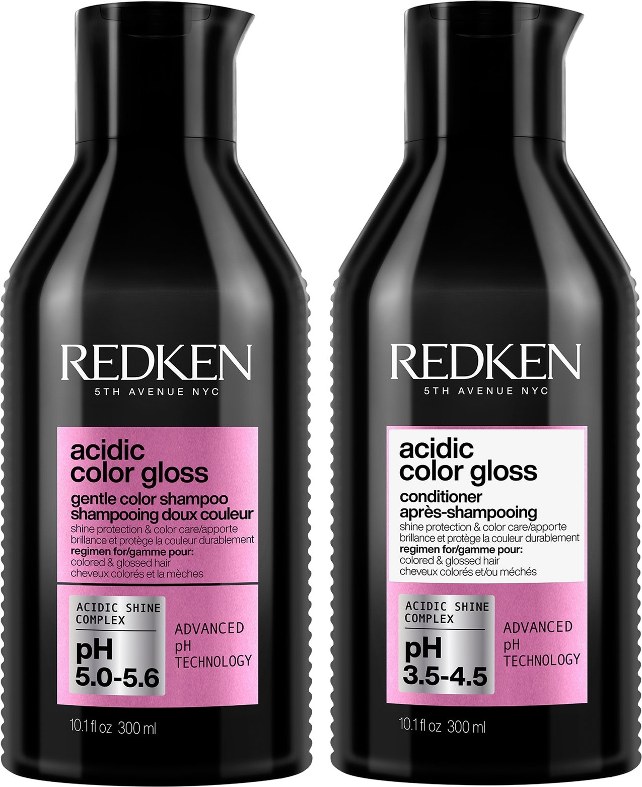 Redken Acidic Color Gloss Shampoo and Conditioner 300ml, Colour Protection Routine for Glass-Like Shine