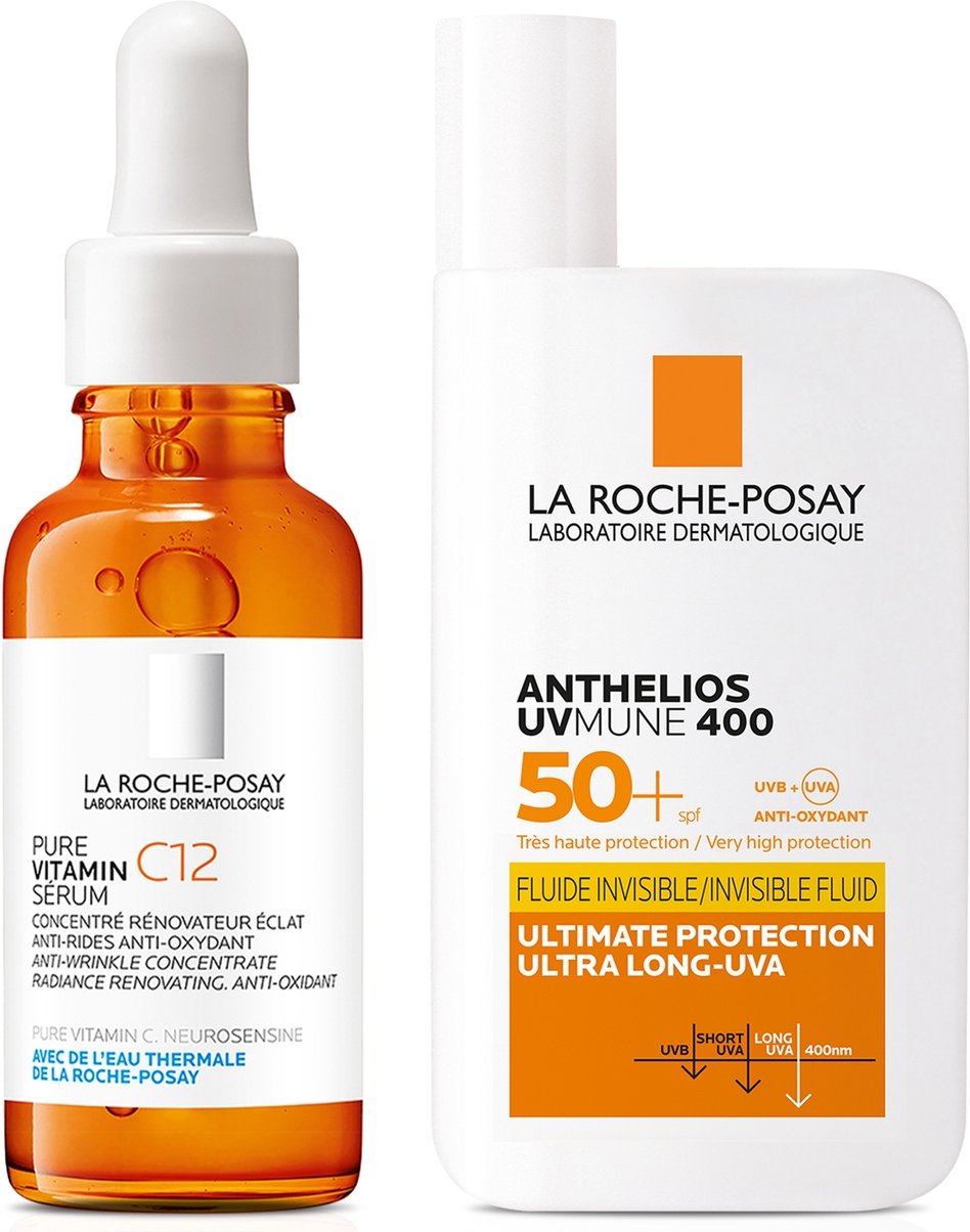 La Roche-Posay Anti-Ageing Skin Glow & Protection Routine with SPF