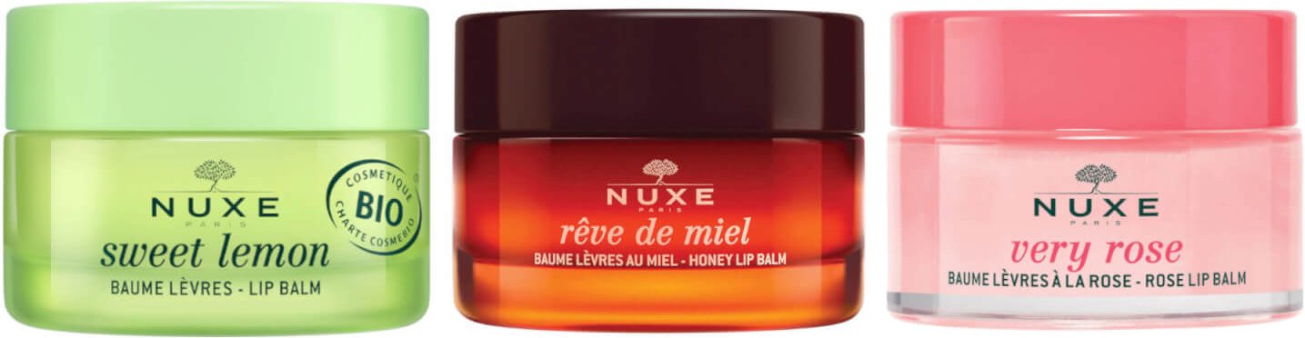 NUXE Sweet Lemon and Rose Lip Bundle
