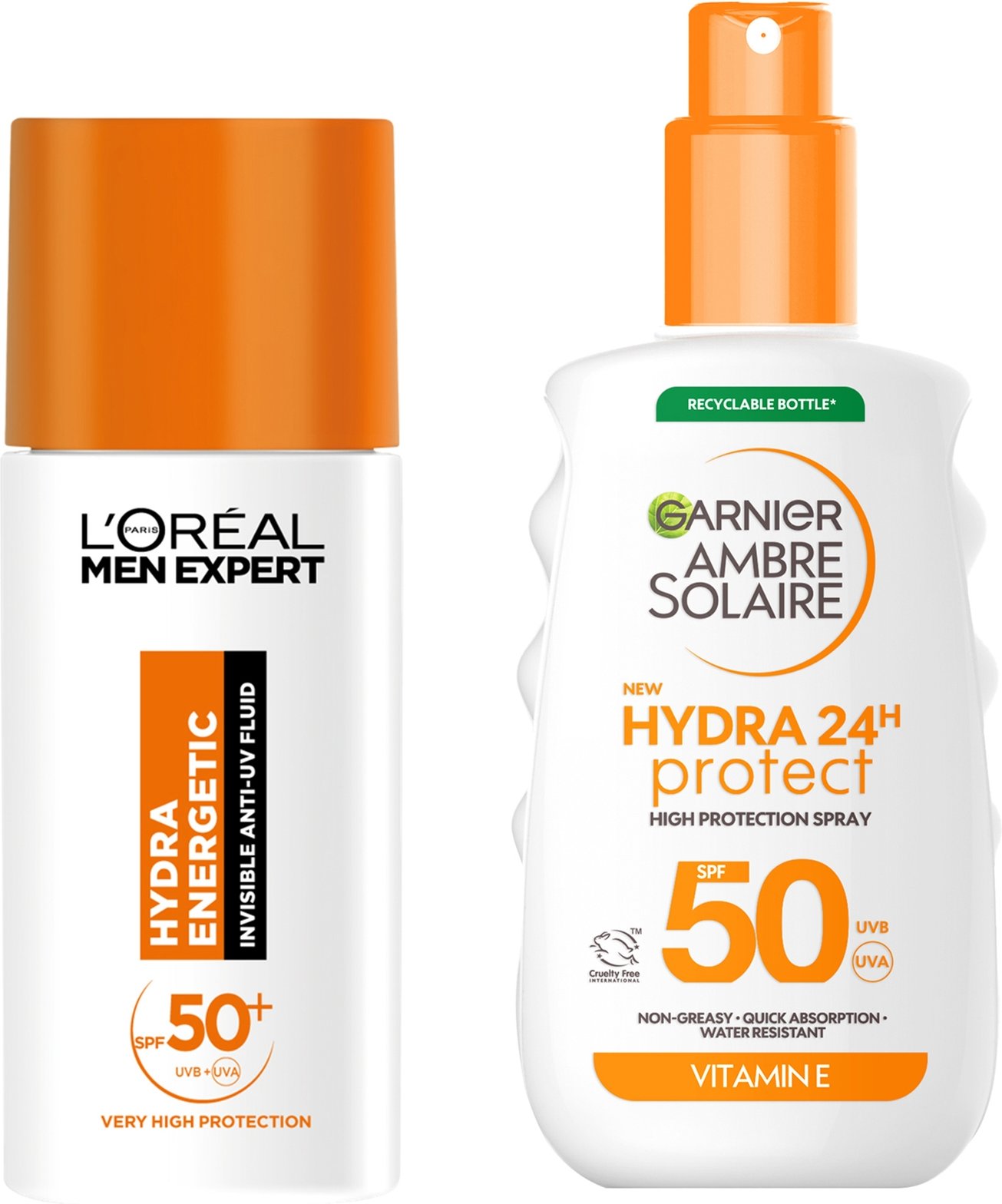 Thumbnail - L'Oréal Paris Men Expert x Ambre Solaire SPF50 Face & Body Hydrating Suncream Bundle