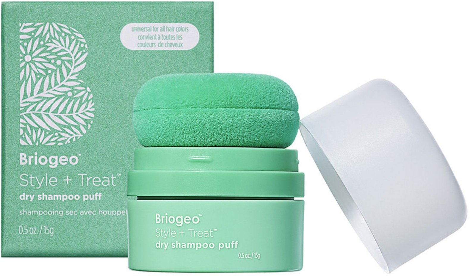 Briogeo Style + Treat Dry Shampoo Puff - Universal For All Hair Colors 15g