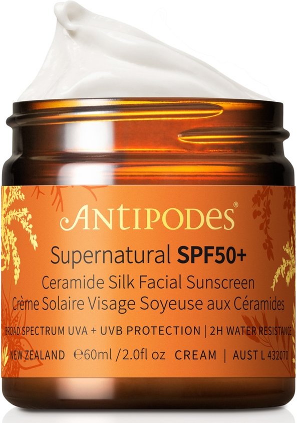 Antipodes Supernatural SPF50+ Ceramide Silk Facial Sunscreen 60ml