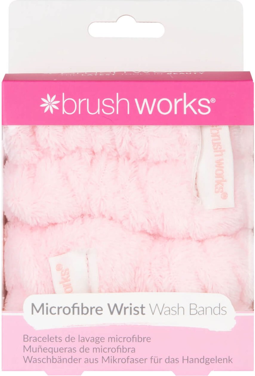 brushworks Microfibre Wrist Wash Bands - 2 Pack