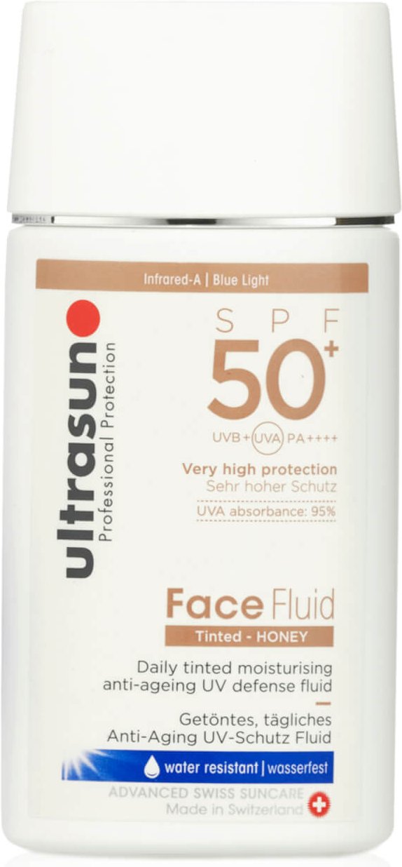 Ultrasun SPF50+ Getöntes Gesichtsfluid 40ml