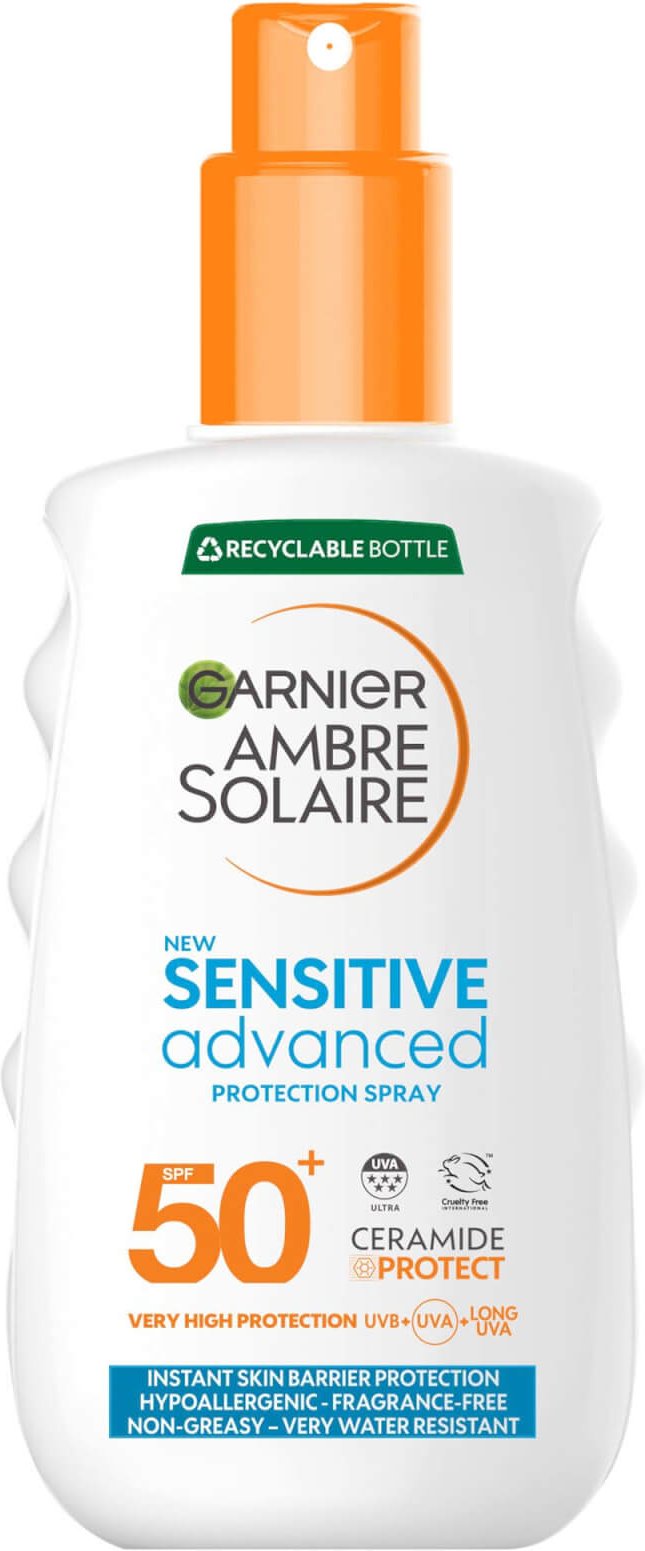 Garnier Ambre Solaire SPF 50+ Sensitive Advanced Sun Spray 150ml