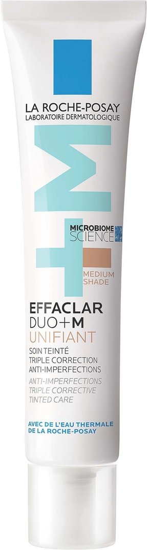 La Roche-Posay Effaclar Duo+M Unifiant Deep Anti-Imperfection Triple Corrective Tinted Care for Blemish-Prone Skin Mediu...