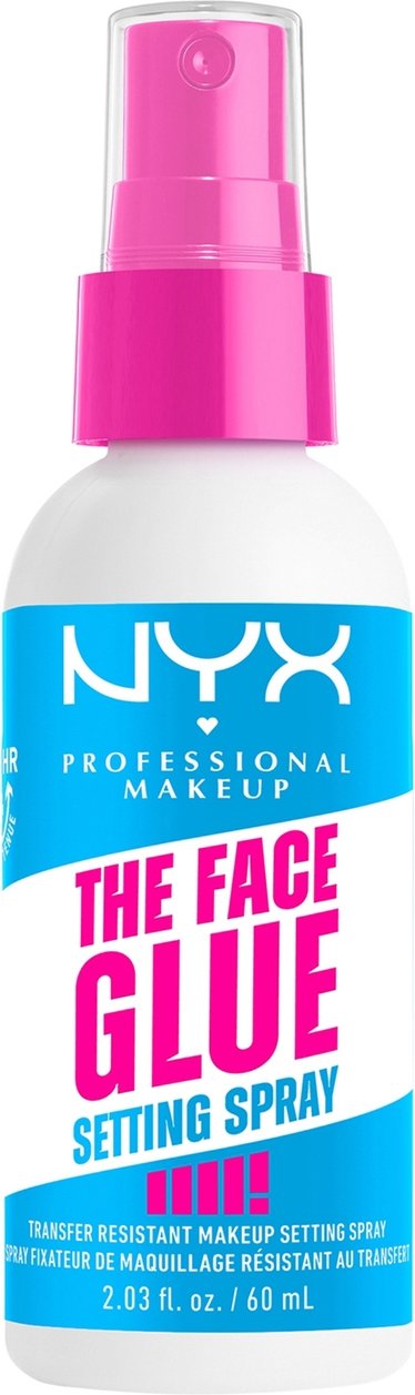 NYX Professional Makeup The Face Glue Setting Spray Up To 24 Hour Wear Transfer Resistant & Waterproof 60ml