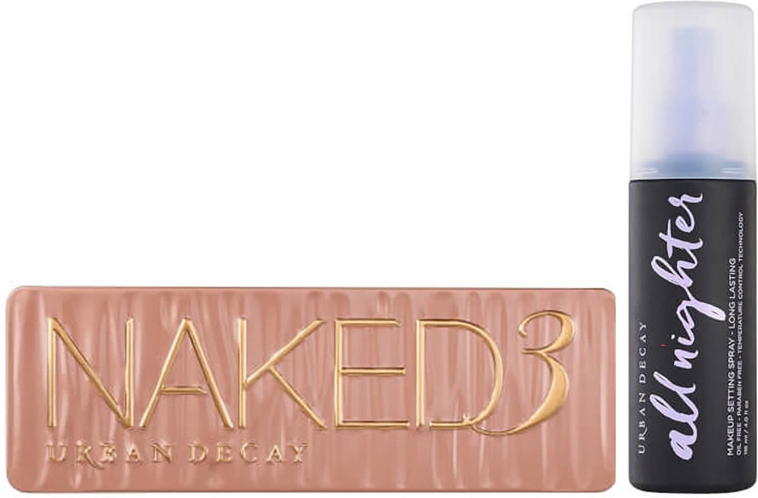 Urban Decay Naked 3 Palette and Setting Spray Bundle