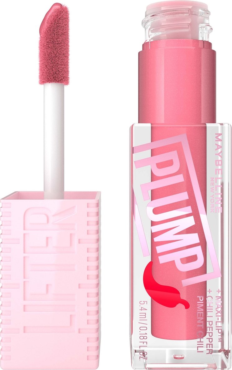 Maybelline Lifter Gloss Plumping Lip Gloss Lasting Hydration Formula With Hyaluronic Acid and Chilli Pepper (Various Sha...
