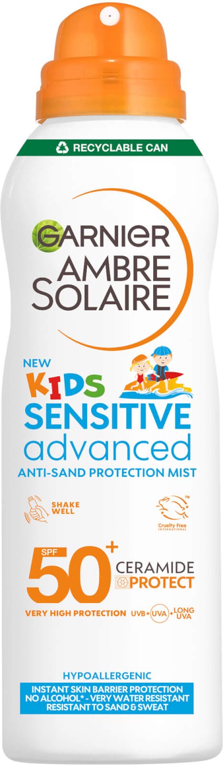 Garnier Ambre Solaire Kids' SPF 50+ Sensitive Advanced Anti-Sand Mist 150ml