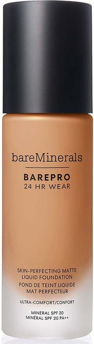 bareMinerals Barepro 24Hr Matte Comfort Liquid Foundation Mineral Spf20 30ml (various shades) - Med. Deep 40 Neutral