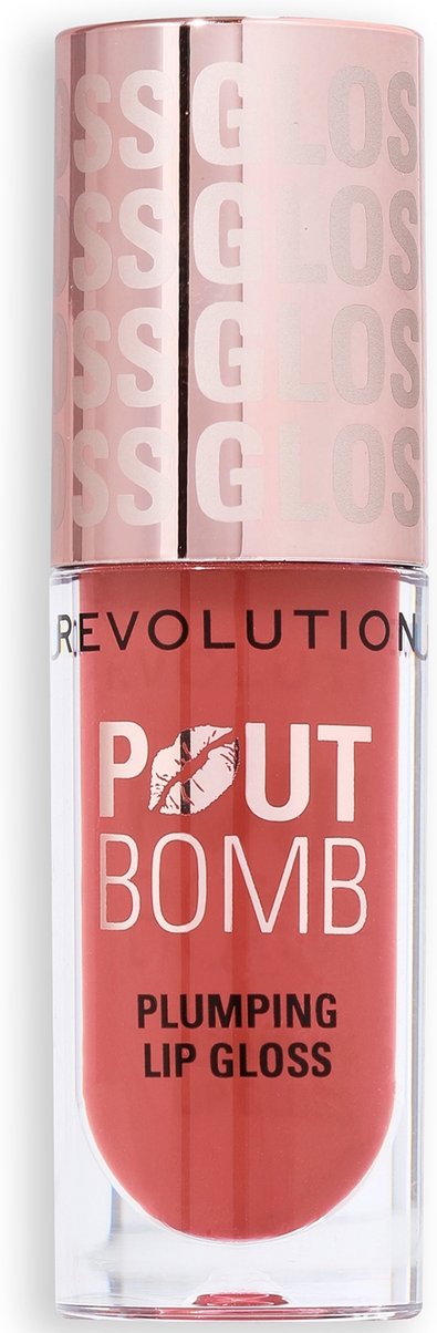 Thumbnail - Makeup Revolution Pout Bomb Plumping Gloss Jelly 4.5ml (Various Shades) - Melba Warm Peach