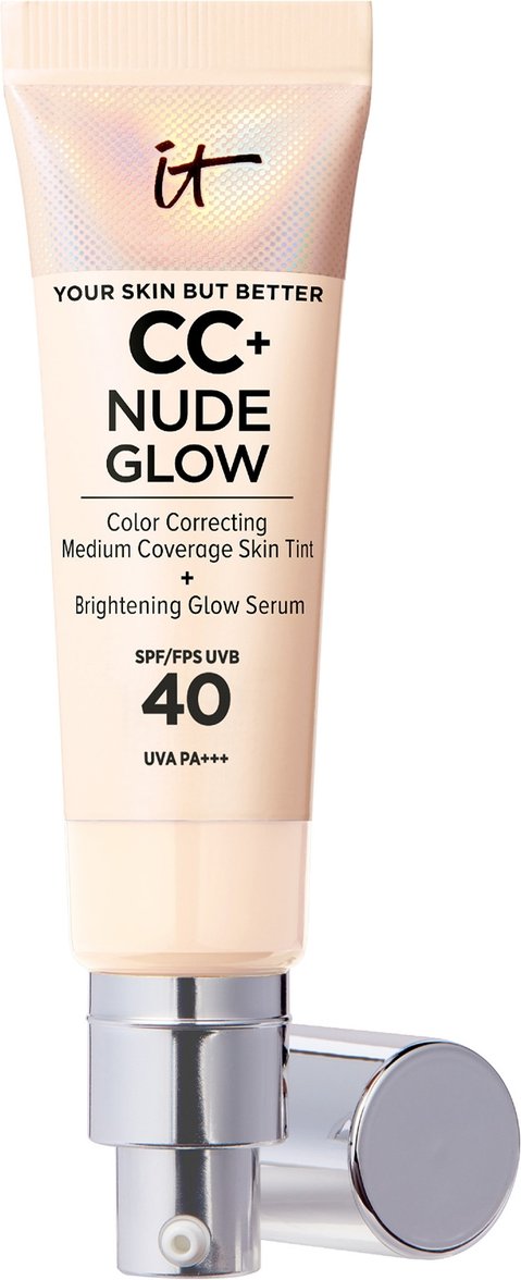 IT Cosmetics CC+ and Nude Glow Lightweight Foundation and Glow Serum with SPF40 32ml (Various Shades) - Fair