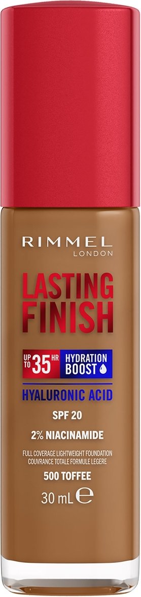 Rimmel Lasting Finish 35Hr Foundation 30ml (Various Shades) - 500 Toffee