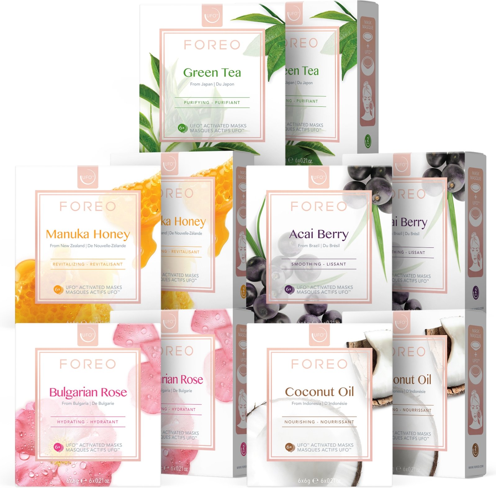 FOREO Farm To Face UFO masks Hydration Station Bundle