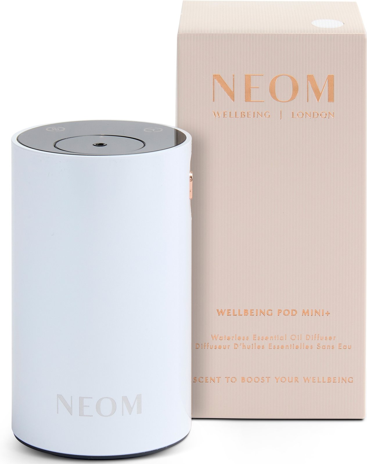 Neom Wellbeing London Pod Mini+ Waterless Essential Oil Diffuser White