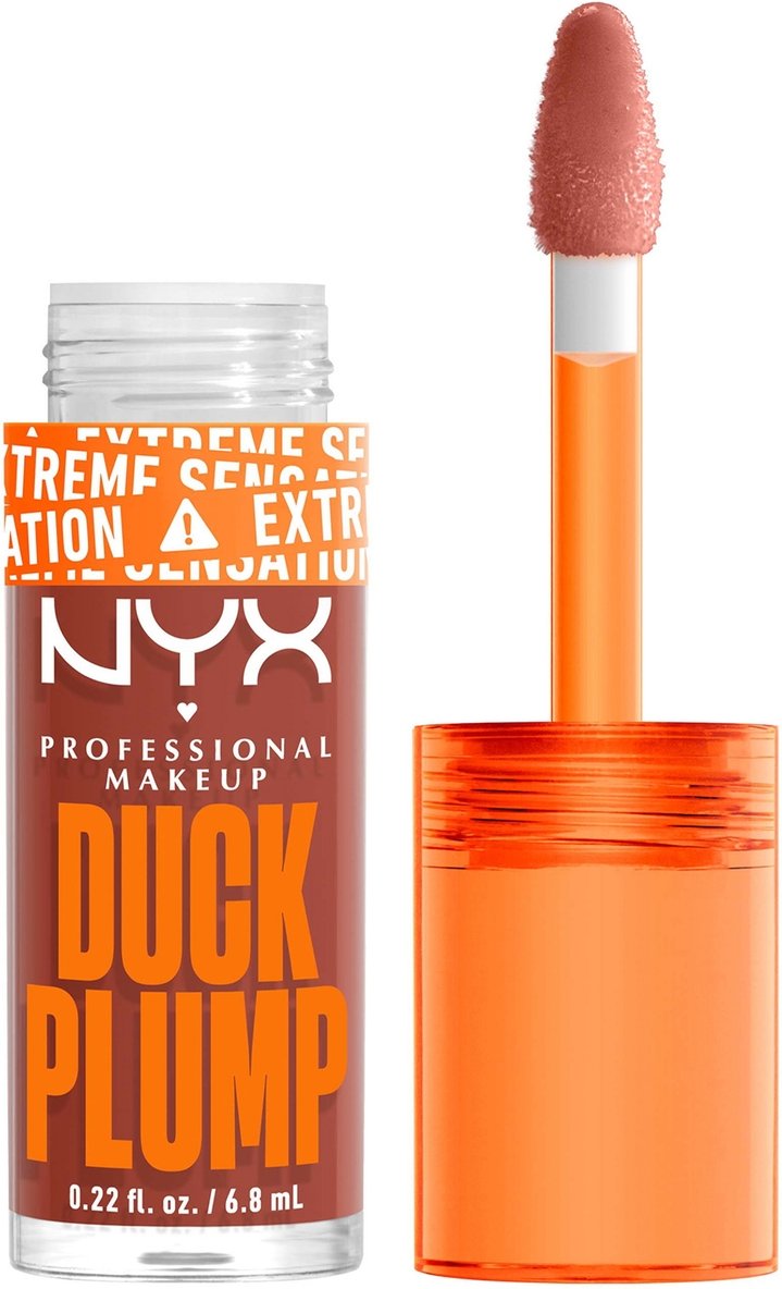 Thumbnail - NYX Professional Makeup Duck Plump Lip Plumping Gloss (Various Shades) - Brown of Appluase